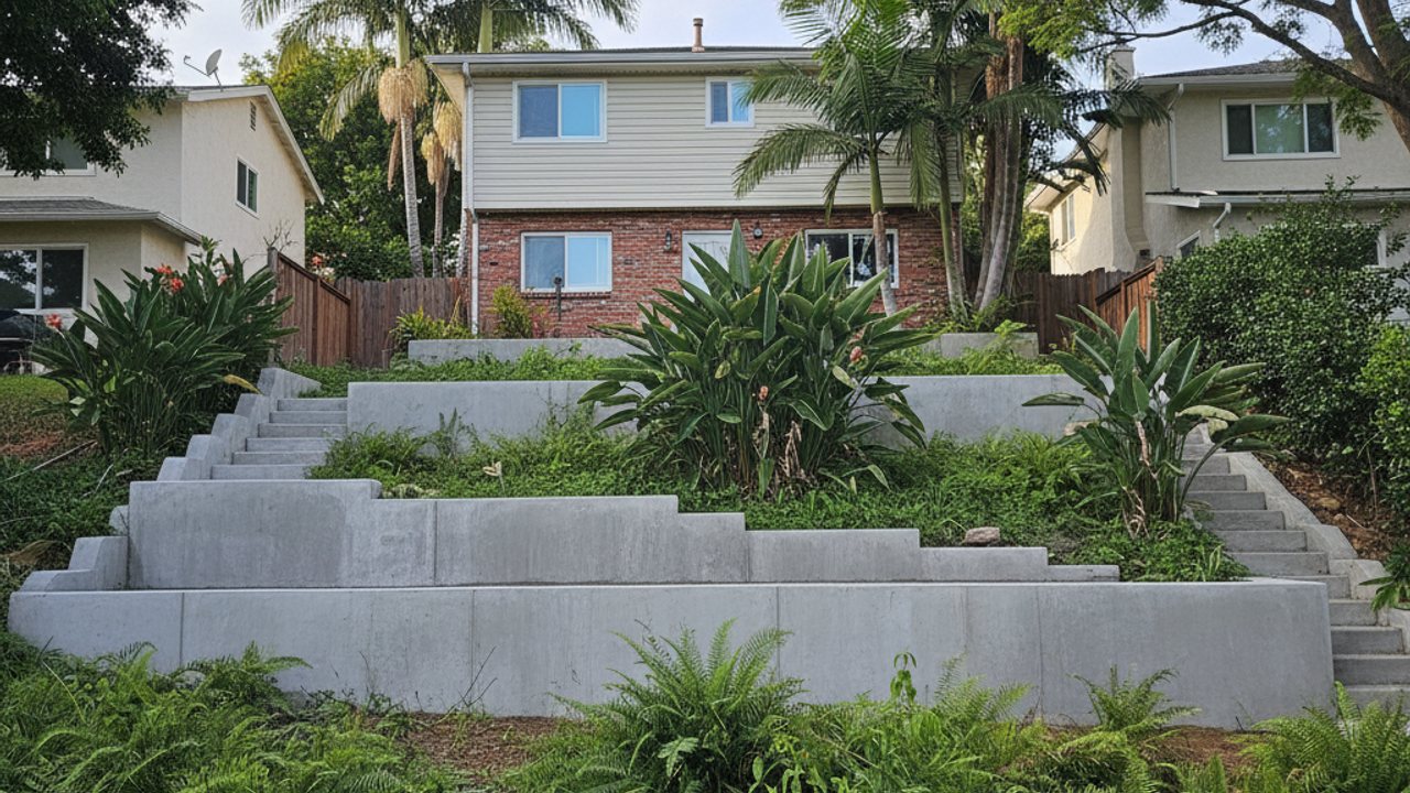 Concrete Steps & Porches completed by BCL Concrete Constructions in Springhill, LA